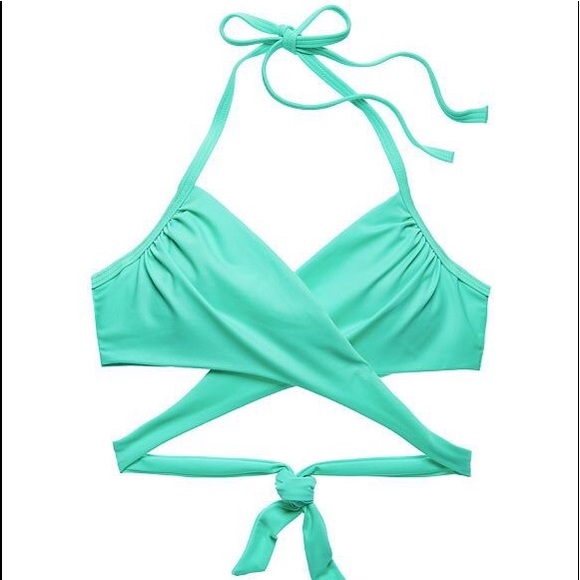 NWT Victoria’s Secret Wrap Halter Swim Suit 34B - Picture 4 of 8